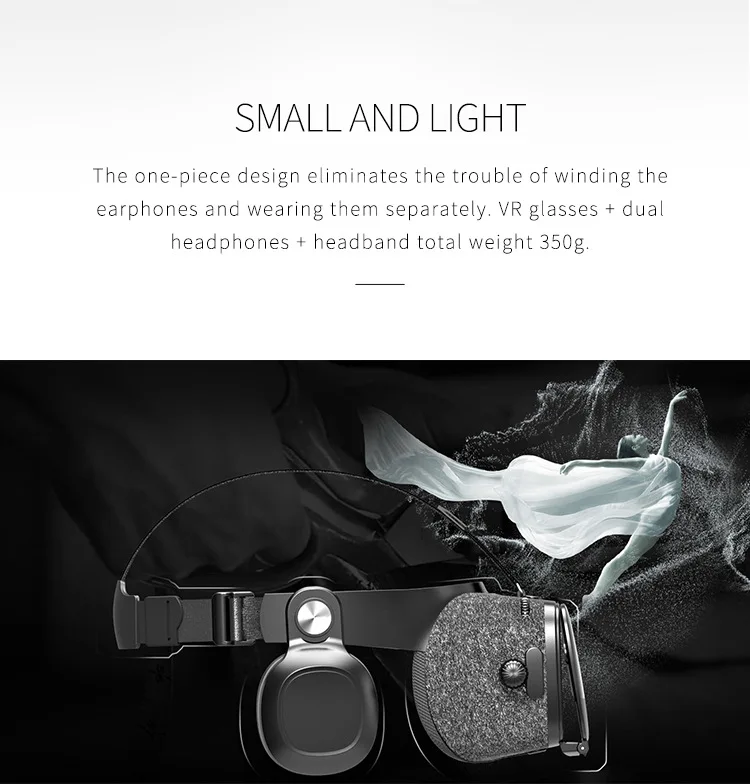 Bobovr Z5 3D VR Virtual Reality Glasses Headset Helmet Goggles Casque Stereo Headset Box Glasses For Smartphone With Packaging