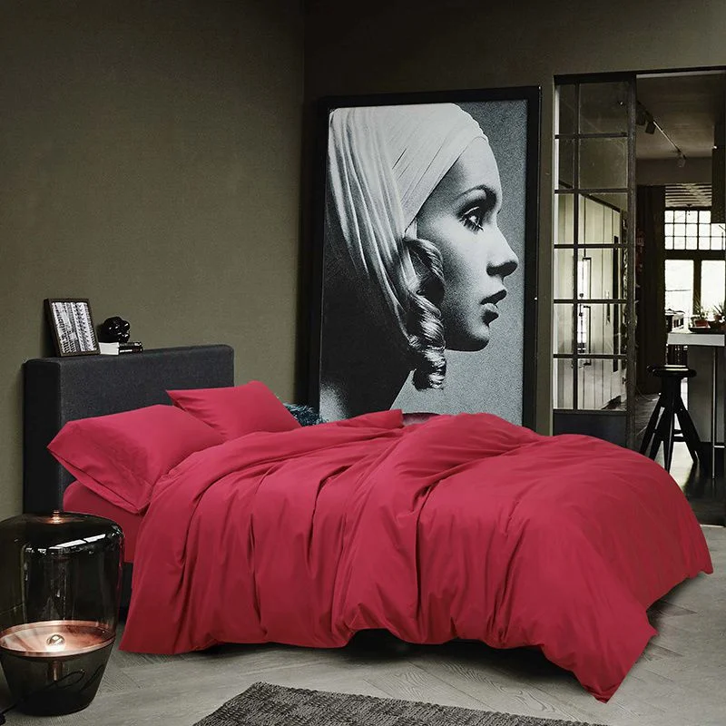 Color 05 Luxury Egyptian Cotton Bedding Set Duvet Cover Sheet Pillowcase King Queen Size Gray Blue Bed Linen Solid Color Duvet Cover - Цвет: Color 05