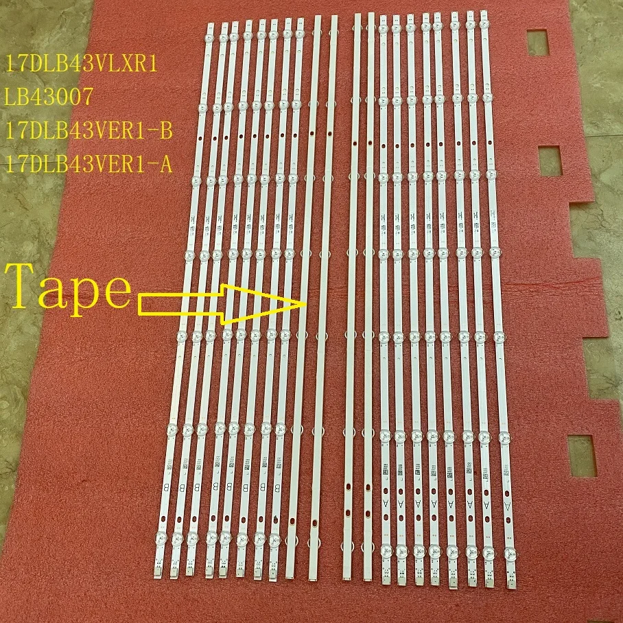 Bande - ruban led,10 pièces-ensemble LED Rétro-Éclairage Bande Pour