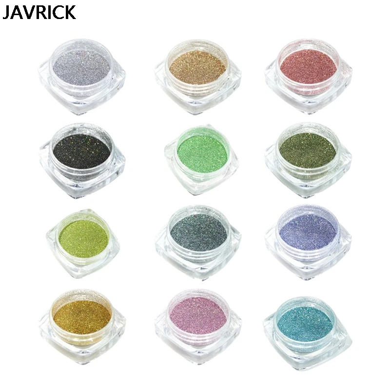 Good Price for  12 Pcs/set DIY Filling Material Multi Functional Nail Art Glitter Powder Decoration Jewelry Handmad