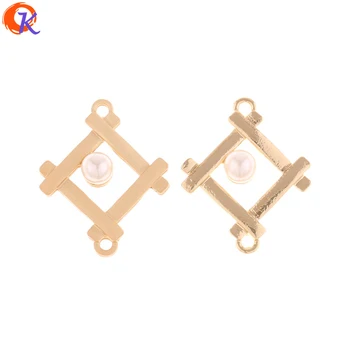 

Cordial Design 100Pcs 24*20MM Jewelry Making/Earring Connectors/Square Shape/Hand Made/DIY Jewelry Accessories/Earring Findings
