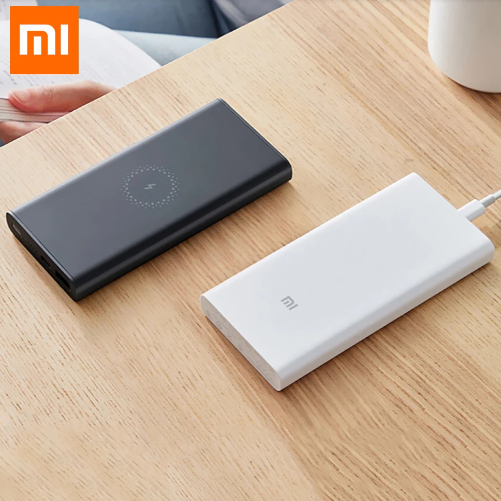 Xiaomi WPB15ZM беспроводной банк питания 10000 мАч 10 Вт Выход двухсторонняя Быстрая зарядка Молодежная версия Qi Беспроводная Быстрая зарядка Банк питания
