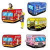 Children's Tent Popup Play Tent Toy Outdoor Foldable Playhouse Fire Truck Police Car icecream car kids Game House Bus Indoor 1