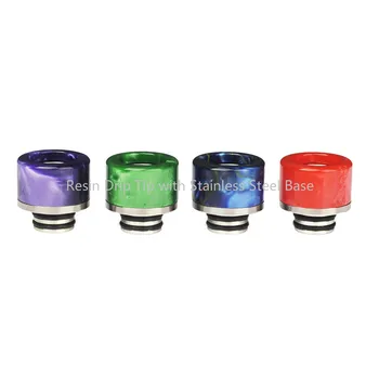 

Horizontech Falcon/Digiflavor Siren 2 V2/OBS Crius 2 II Wide Bore Drip Tip with Stainless Steel Base Resin 510 Drip Tip