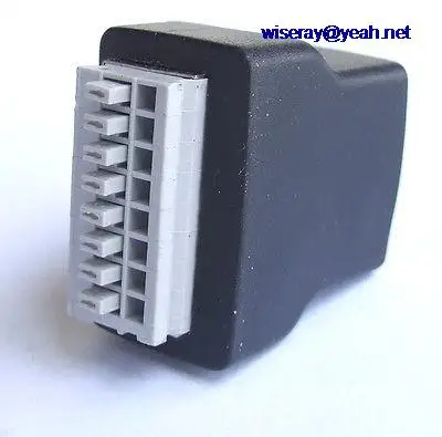 DHL/EMS 20 шт. 8pin RJ45 гнездо сети обжимные терминалы для UTP Cat5 Cat5e Cables-A7