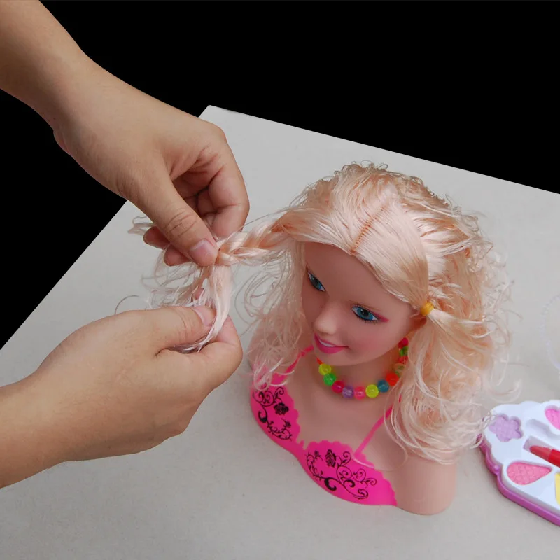 Kids Dolls Half Body Makeup Comb Hair Toy Doll Pretend Play Princess Set Play Toys Girls Makeup Training Girl Ideal Gifts