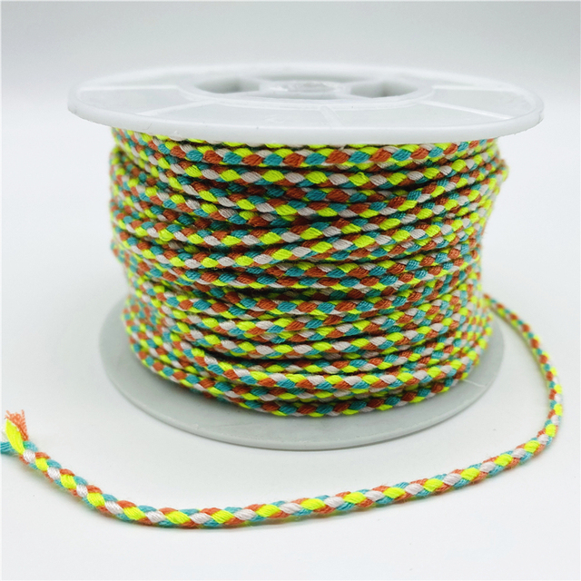 2.5mm Cotton Cord Rope Chinese Knot Macrame Cord Rope For Jewelry Making For Shamballa Bracelet
