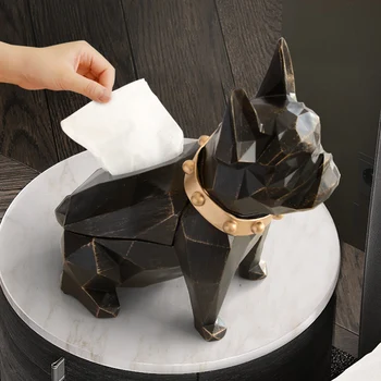 

Creative Storage Tissue Box Nordic Container Cute Animal Toilet Black Tissue Box Rolling Gift Servilletero Tissue Boxes BY50TB