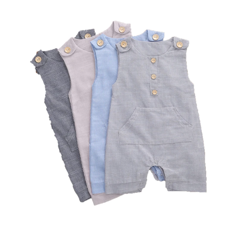 boys linen romper