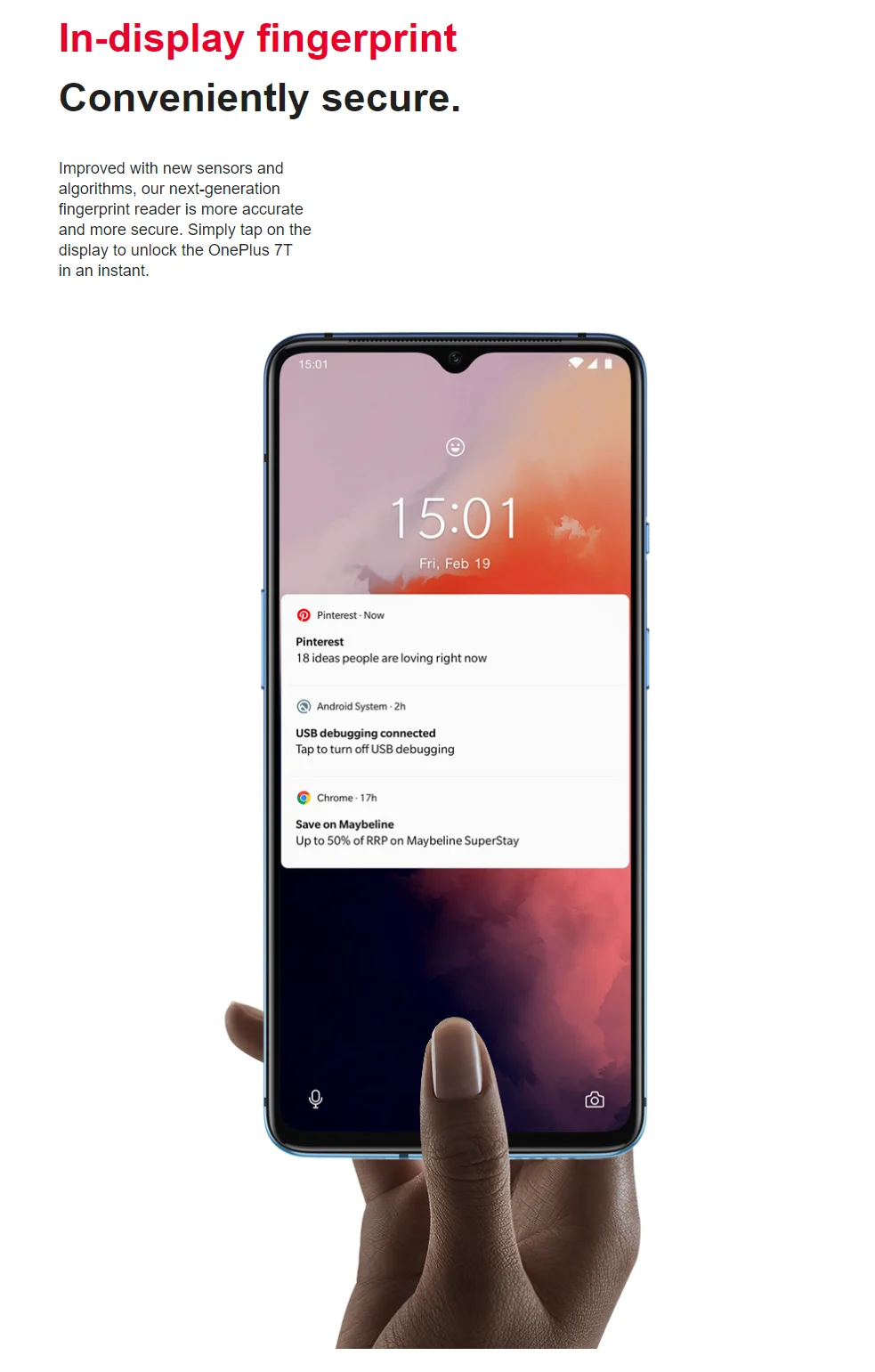 Глобальная ПЗУ Oneplus 7T Snapdrago 855 Plus Dual SIM 8 Гб ram 128 ГБ/256 ГБ rom UFS 3,0 48MP OIS 90 Гц экран Play Store OTA Oneplus7T