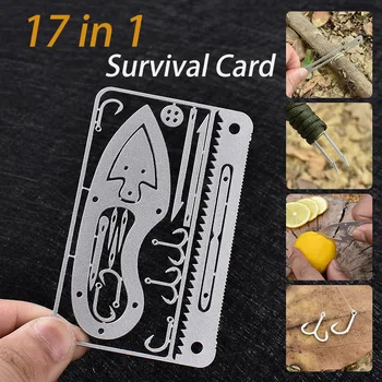 

Outdoor Camping Supplies Multi-function Survival Tools Fishing Gear Fish Hook Card