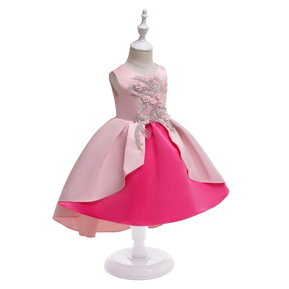 Платье с цветочным узором для девочек Пастельное праздничное платье принцессы для девочек на день рождения детский костюм на Хэллоуин От 3 до 10 лет
