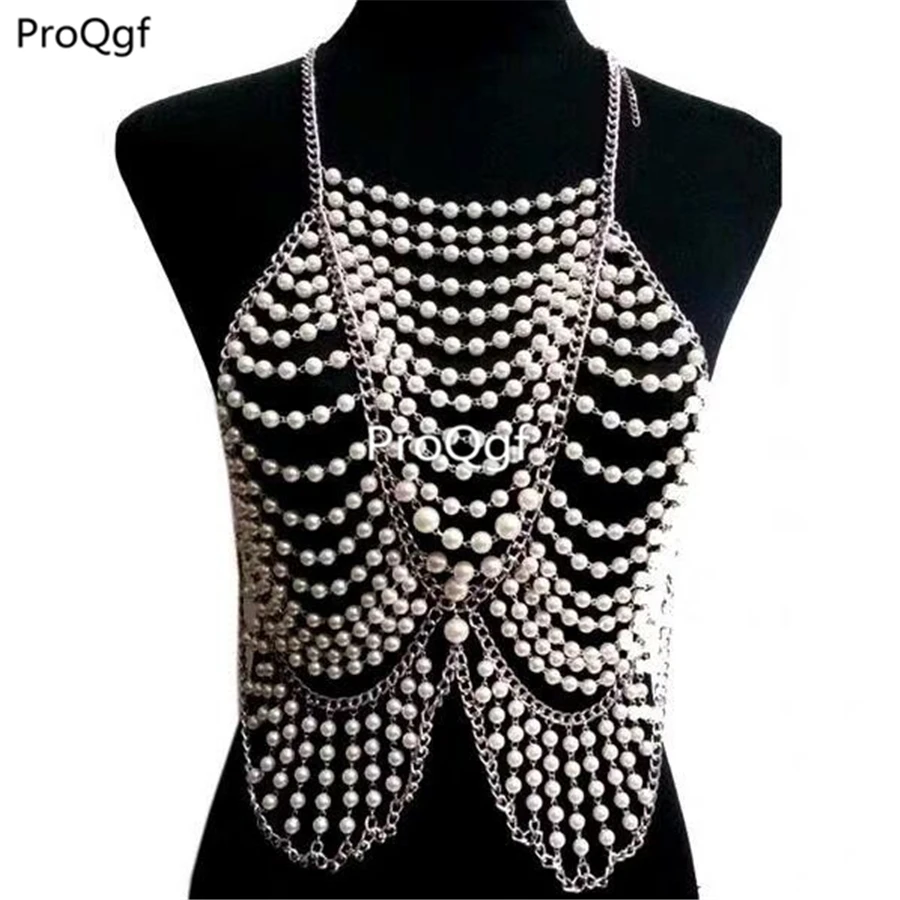 

Ngryise 1PCS A Set beautiful lady party body breast decoration necklace