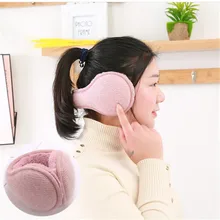 Модные зимние теплые наушники для ушей, фланелевые, для мужчин и женщин, регулируемые, для улицы, мягкие, простые наушники