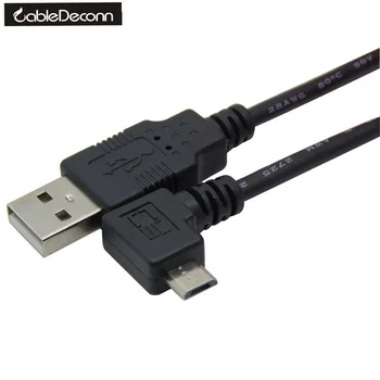

Micro USB B Male to USB A Male Data Charge Cable Left right 90 Degree Angled
