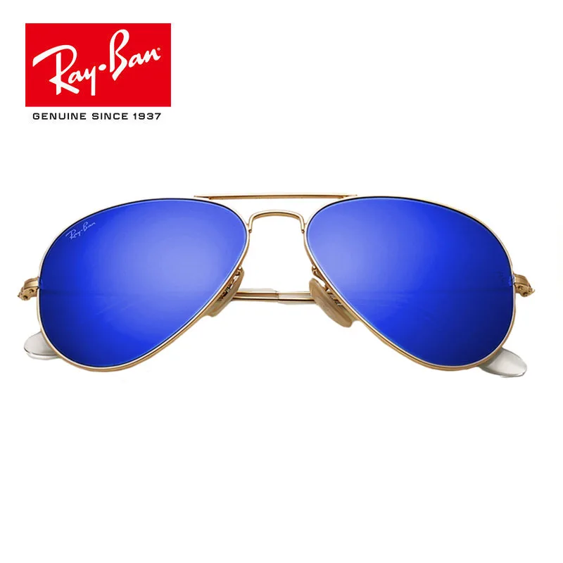 Rayban RB3025 Авиатор Пилот Солнцезащитные очки Мужские Солнцезащитные очки женские зеркальные линзы Открытый glassate RayBan солнцезащитные очки