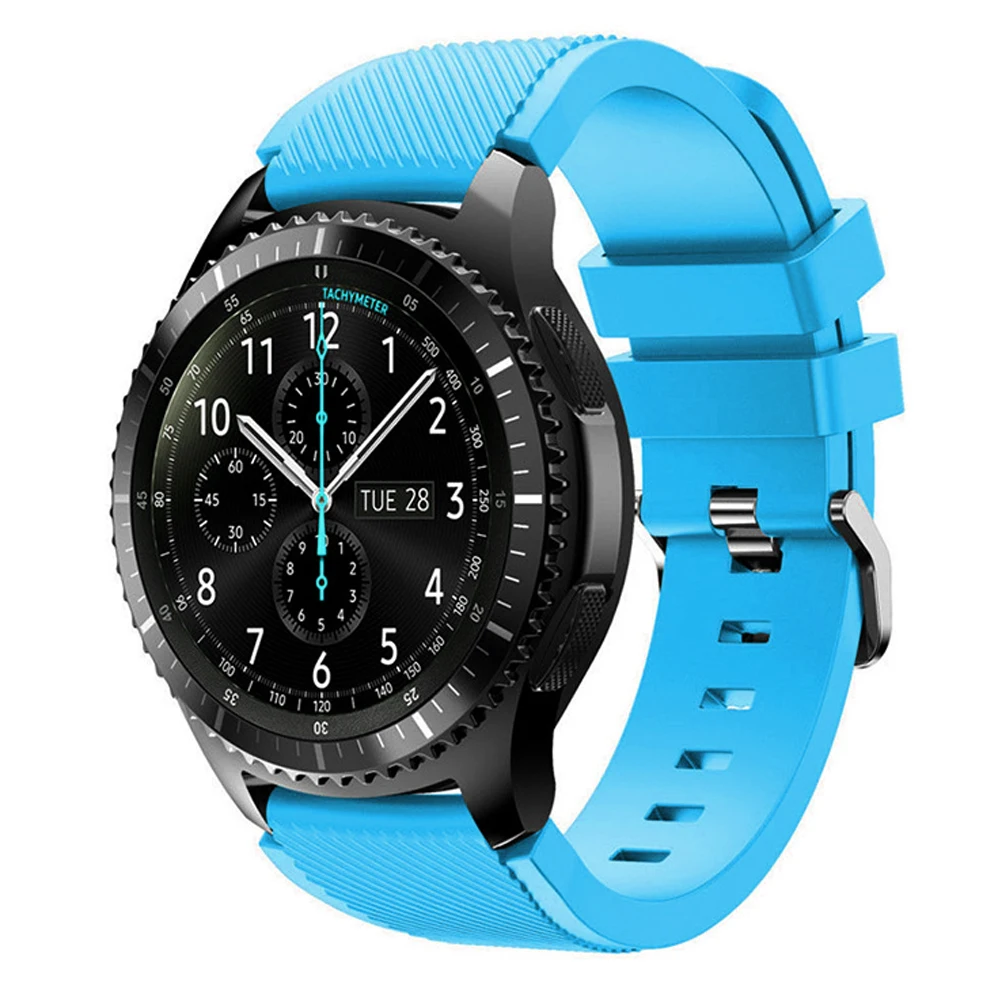 22mm 20mm Silicone Band for Samsung Galaxy Watch 4 Classic 46mm 42mm Sports Strap Gear S3 Frontier/ active 2 Huawei | Наручные часы