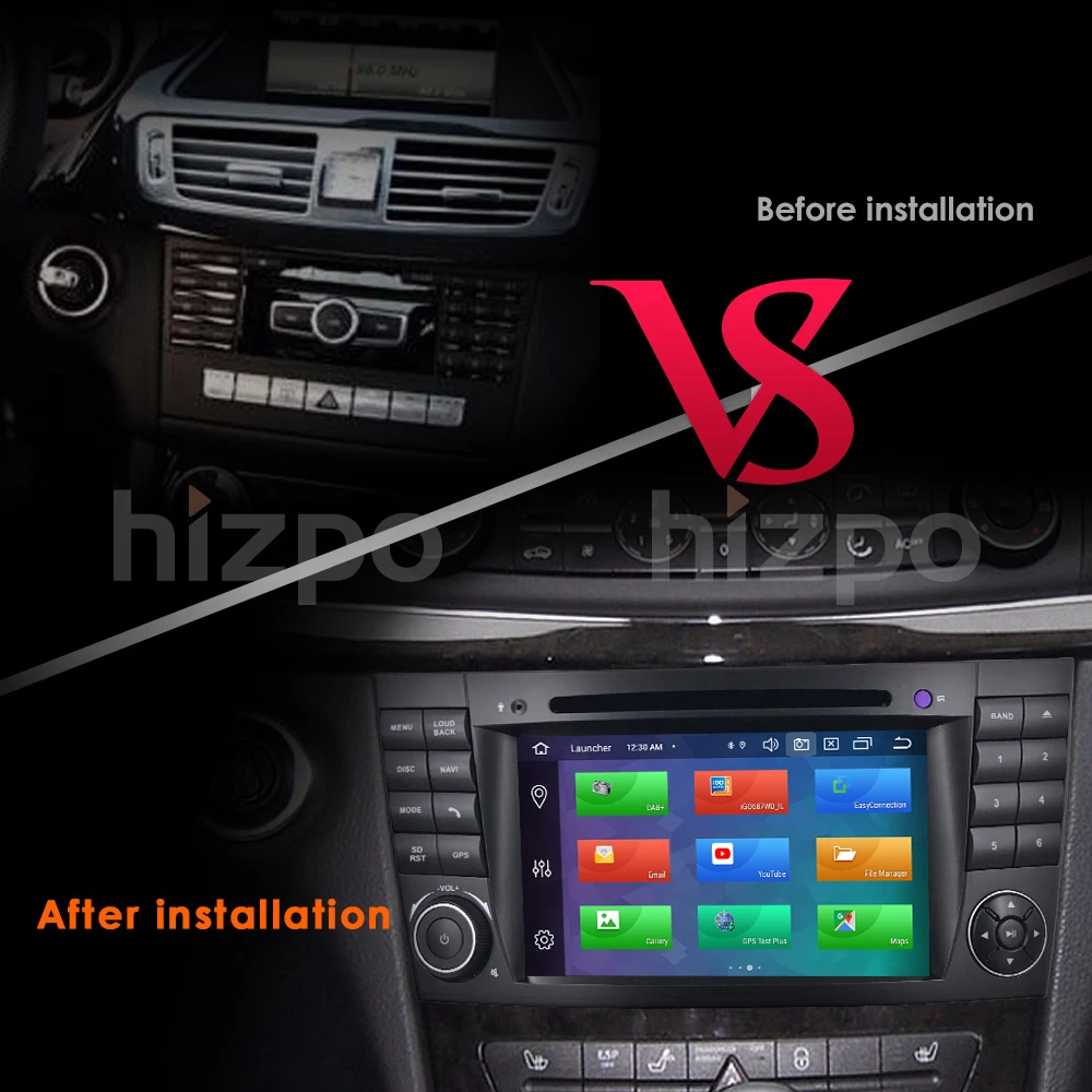 DSP ips 4G 64G Android 9,0 2 din Автомобильный dvd-плеер для Mercedes Benz e-класс W211 E200 E220 E300 E350 E240 E270 E280 CLS класс W219