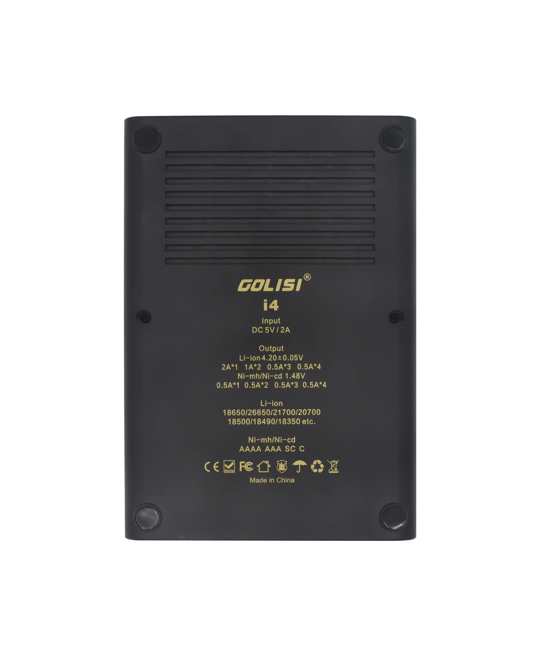 4 шт. GOLISI S43 IMR 26650 4300 мАч CDR 30A/MAX 40A E-CIG аккумуляторная батарея Golisi I4 зарядное устройство смарт-зарядное устройство ЖК-дисплей