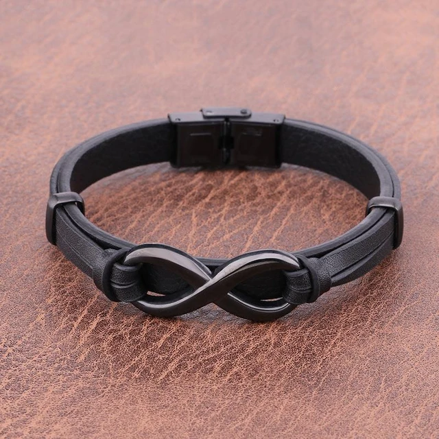 Mens Leather Infinity Bracelet  Bracelet Male Leather Infinity -  Multi-layer Men - Aliexpress