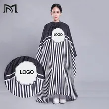 Настраиваемые, с логотипом 140*160 см парикмахерские накидки Салон Парикмахерская Резка волос водонепроницаемая ткань парикмахерское платье для волос