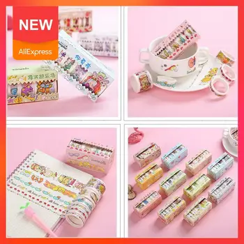 

6roll/lot Washi Masking Tapes Hack Little Daily Series DIY Paper 2M Decorative Stickers Scrapbooking Adhesive Japanese A8I7