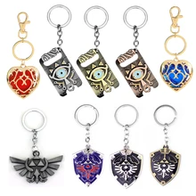 Zeldas jogo chaveiro a lenda de zeldas série respiração do selvagem cosplay acessórios chaveiro brinquedos para crianças presentes
