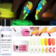 UR SUGAR светящаяся неоновая жидкость для ногтей Dip Акриловая жидкость художественные украшения флуоресцентный погружающийся блеск светящийся в темноте пигмент пыль