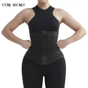 

CURE SECRET Neoprene Waist Trainer Shaper Waist Trainer Slimmer Double Belt Shapewear Weight Loss Waist Cincher Corset Shaper