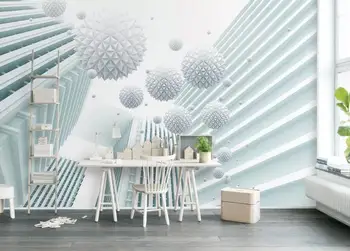 

[Self-Adhesive] 3D White Ball WG127 Wall Paper mural Wall Print Decal Wall Murals Belly