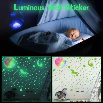 

Glow In The Dark Wall Stickers Star Moon Beautiful Wall Decals 2020 New