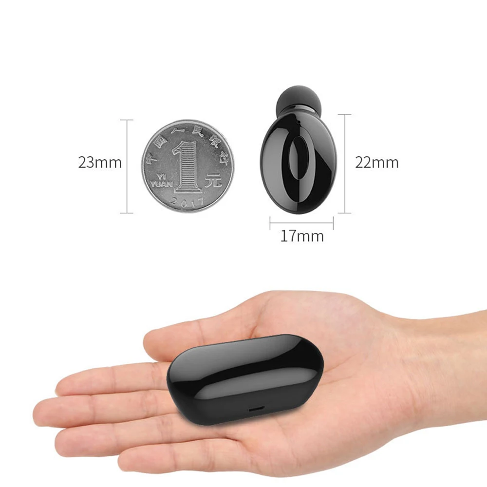 TWS Bluetooth Earphone V5 0 Earbuds HD Stereo Portable Headsfree Call Headsets For iPhone XS Samsung Charging Box In Ear Micro