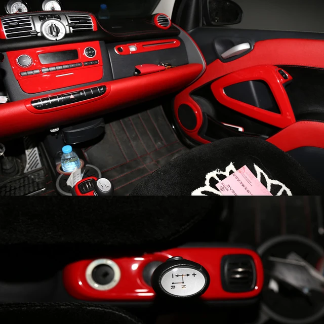 Rear Trunk Decorative Cover Case For Mercedes Smart 451 Fortwo Plastic  Carbon Fiber Protection Interior Car Styling Accessories - AliExpress