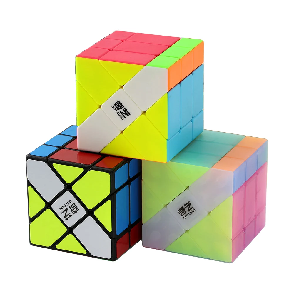 IQ-Cubes QiYi Fisher Cuble Strange Shape 3x3 Cube High Speed Puzzle Magic Professional Learning Educational Cubos Kid Toys | Игрушки и
