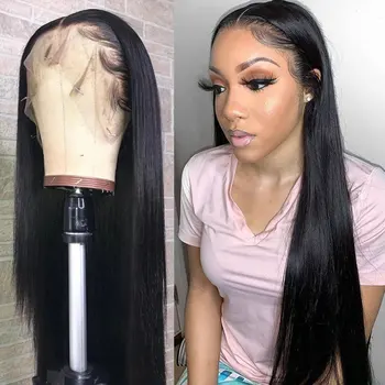 

Straight Lace Front Wig Human Hair Wigs Hd Full Frontal Brazilian Straight Wigs For Black Women Remy Straight Human Hair Wigs