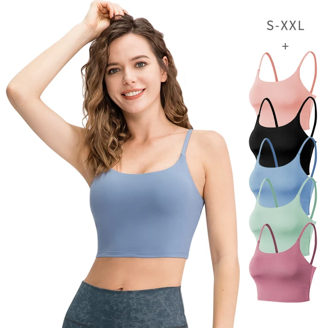 Push Up Sports Bra For Women Padded Comfy Gym Bra Yoga Underwear Active  Wear Workout Fitness Top Black Plus Size S-XXL Girl Tops - AliExpress