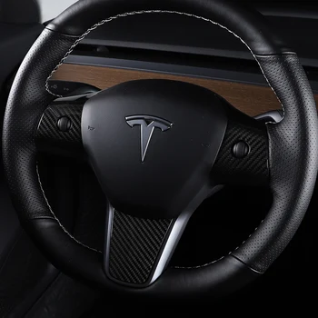 

Steering wheel trim for Tesla model 3 accessories/car accessories model 3 tesla three tesla model 3 carbon/accessoires
