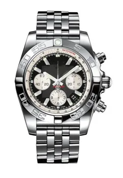 

Classic New Chronograph Men Stopwatch Sapphire Crystal Silver Black Gold White Stainless Steel Blue Leather Sport Watches