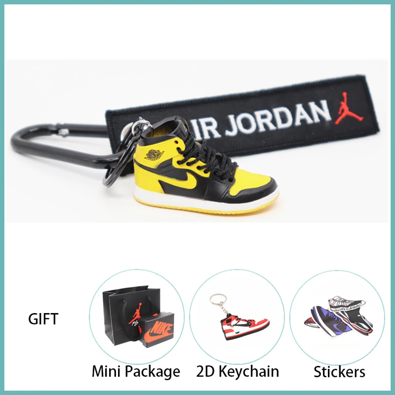 Новинка ручной работы 3D AJ Key ChaiAir Mini Jordan кроссовки модель милый брелок для ключей Баскетбольная обувь Подарочный Брелок для ключей модные украшения - Цвет: 41
