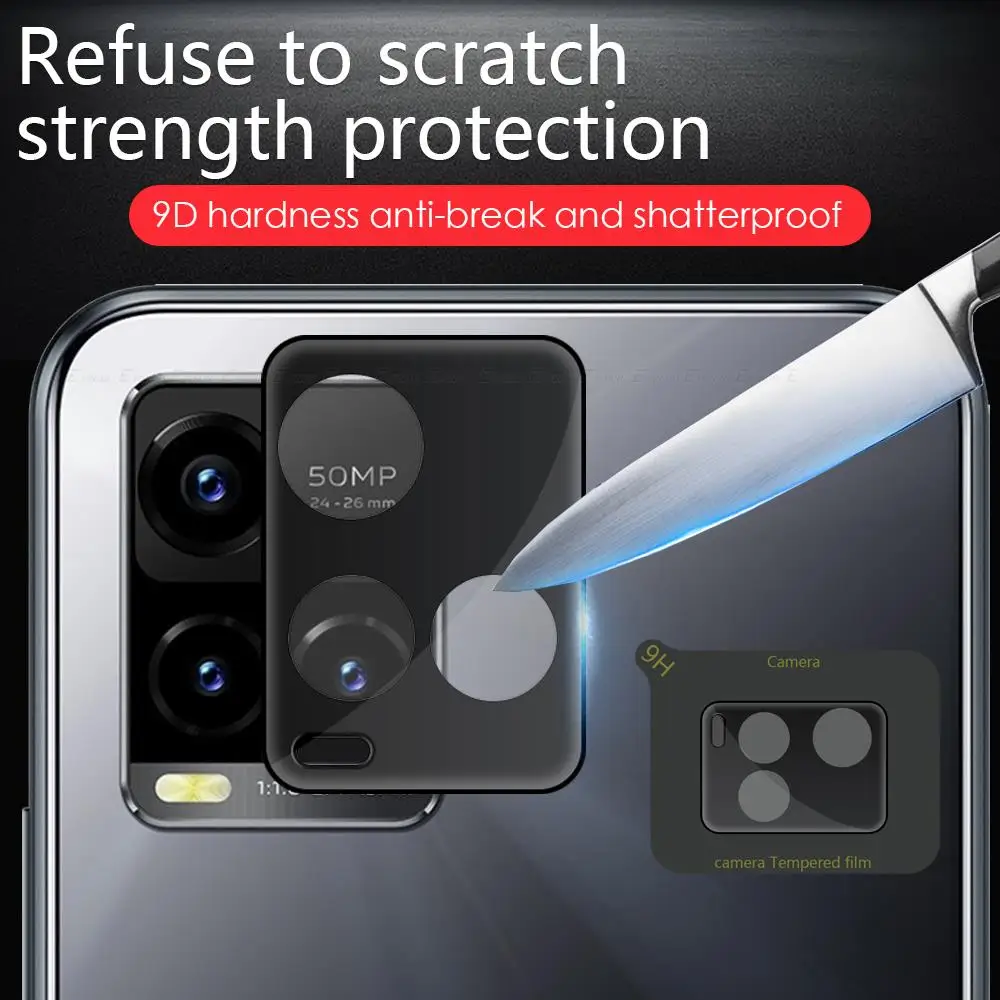 For Vivo Y11s Y12s Y20 G Y12A Y20i Y20s Y21s Y21 Y33s Y73 Full Cover 3D Curverd Lens Screen Protector Tempered Glass Camera Film phone screen protectors