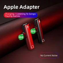 Для Lightning аудио адаптер 3,5 мм для iPhone Xs Max Xr X 8 7 Plus разветвитель разъем для наушников OTG кабель адаптер