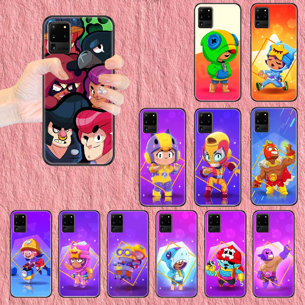 

Cartoon Gbrawl Cute Phone case For Samsung Galaxy Note 4 8 9 10 20 S8 S9 S10 S10E S20 Plus UITRA Ultra black silicone back