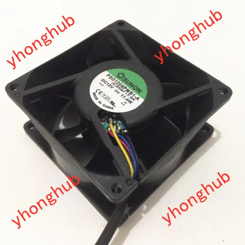SUNON PSD1208PMB1-A(2). B3387-1.F.GN DC 12V 11,4 W 80X80X38mm вентилятор охлаждения сервера