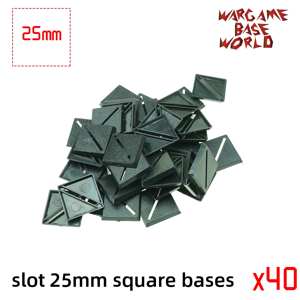 wargame base world - slot 25mm square bases 9