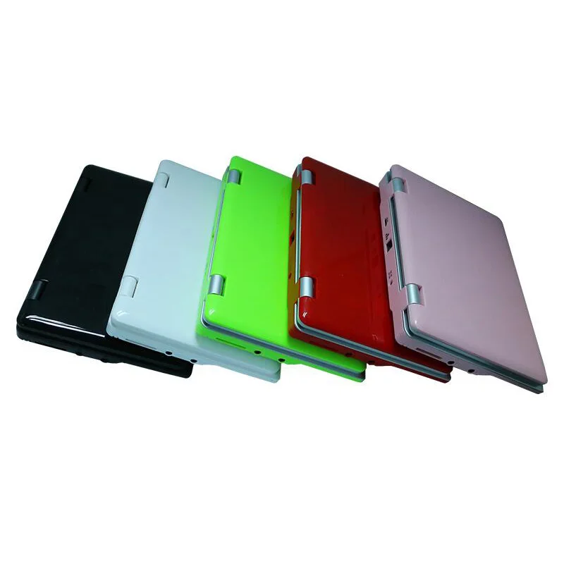 5 цветов Низкая цена 7 дюймов Android Нетбуки мини ноутбук студентов компьютер с четырехъядерным процессором RJ45 беспроводной доступ в Интернет, красного, розового, зеленого, белого и черного цвета для детей