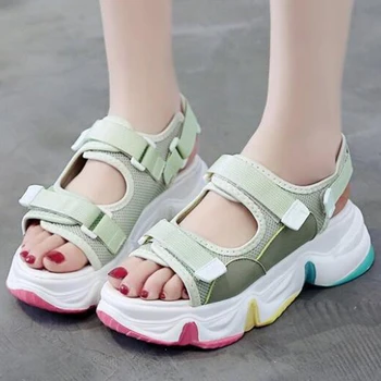 

Summer Shoes Women Comfortable Sandals Ladies Color platform Sandals Sports Beach Walk Shoes Summer Fashion Casual Shoes kl252