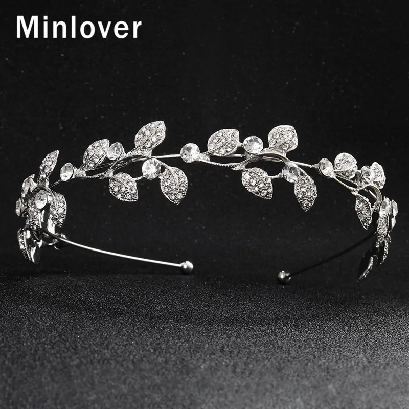 Minlover свадебные диадемы из горного хрусталя Свадебные аксессуары для волос