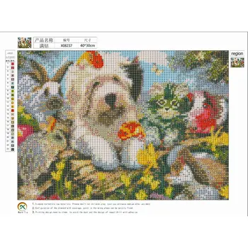 

40x30cm DIY 5D Diamond Painting Full Drill Resin Diamond Embroidery Canvas Drill Painting Home Room Decor for Bedroom Living Roo