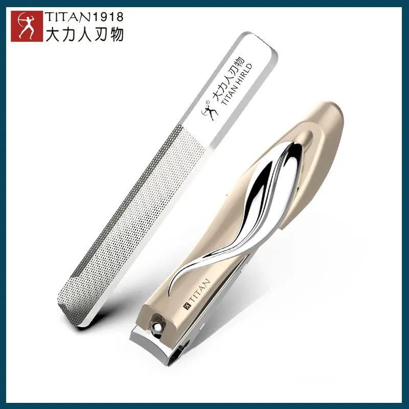 Titan Nail Trimmer Pedicure Scissor Stainless Steel Anti Splash