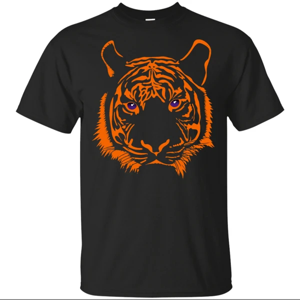 Clemson Tiger Eyes футбол фиолетовый Gameday платье футболка Черная мужская и женская